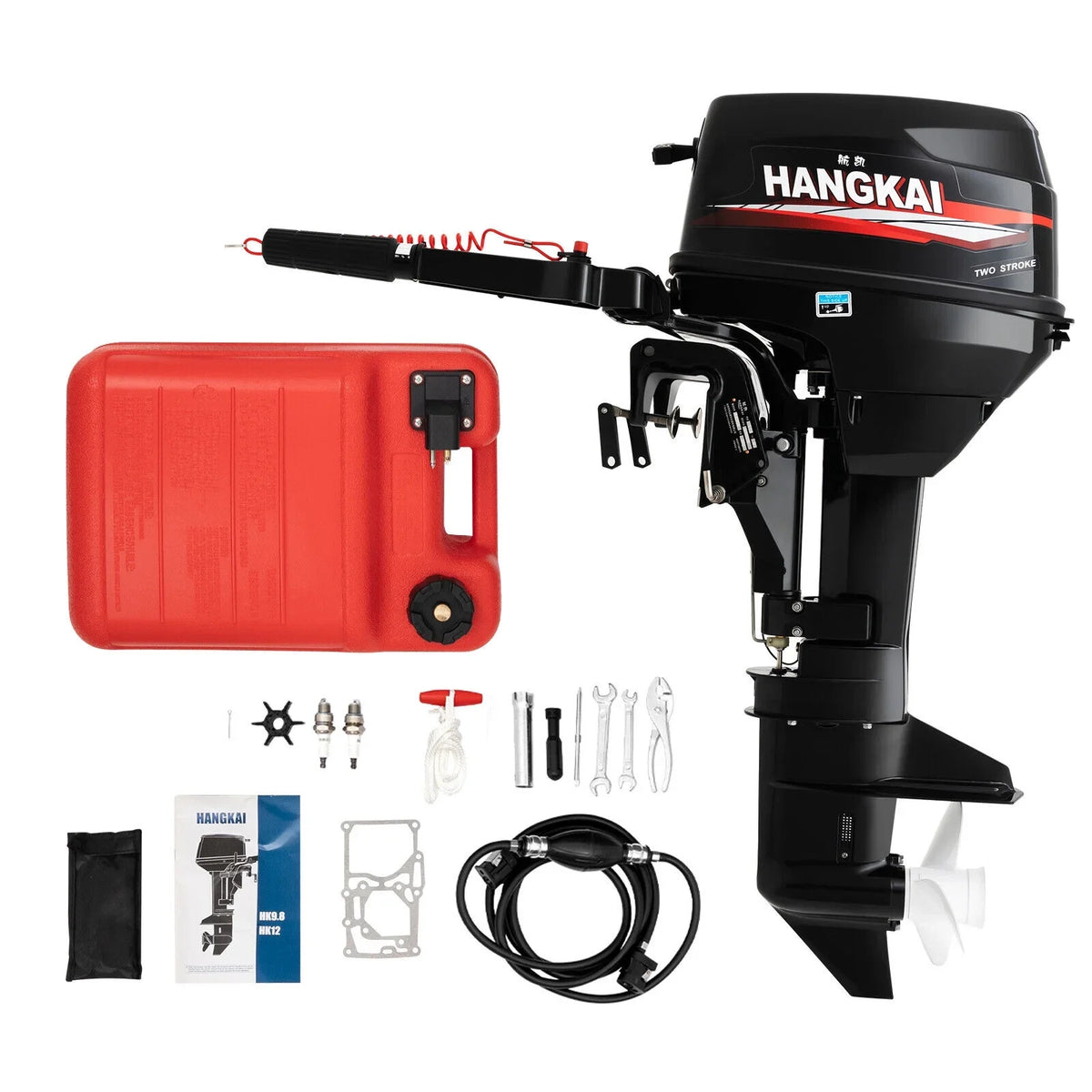 (2 Boat System Stroke 2 Fishing Motor, hp) Heavy System Water Stroke hp Cooling Engine 12 Boat Outboard Duty 12 Motor w/CDI 169cc