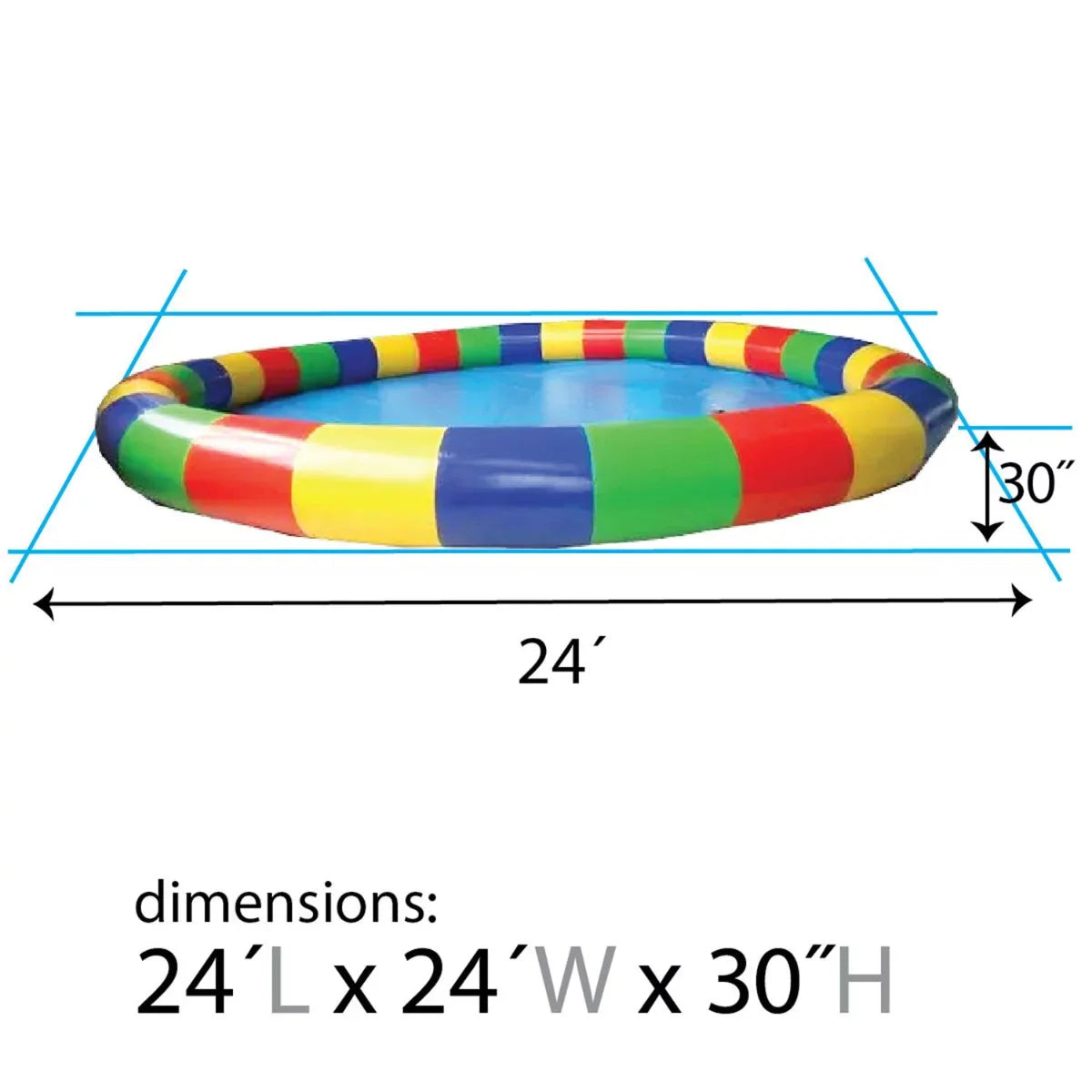 24 TentandTable Ball Blower, Pool round with FT Inflatable Zorb