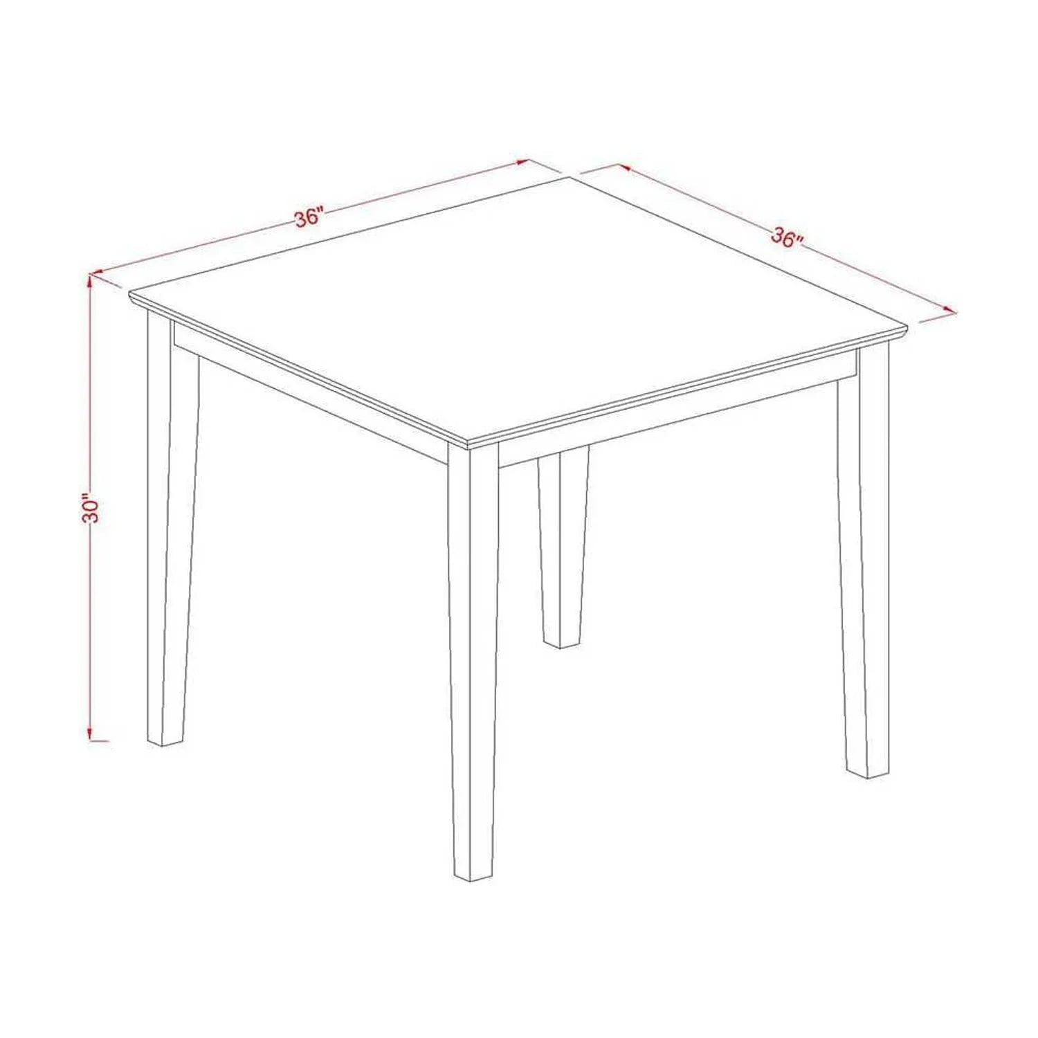 & Kitchen Piece East Set West Table Chairs 3 Furniture