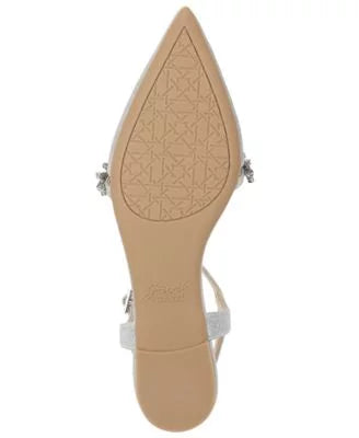 Rhinestone Pointed Toe T-Strap BADGLEY Dress Rae Womens Chunk Block Heel Adjustable MISCHKA Buckle Glitter Shoes Embellished Silver M JEWEL Silver Strap 6.5