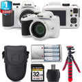 1 AZ401 PIXPRO (White) Warranty +Tripod -32GB Yr Kodak + Camera + Case Kit