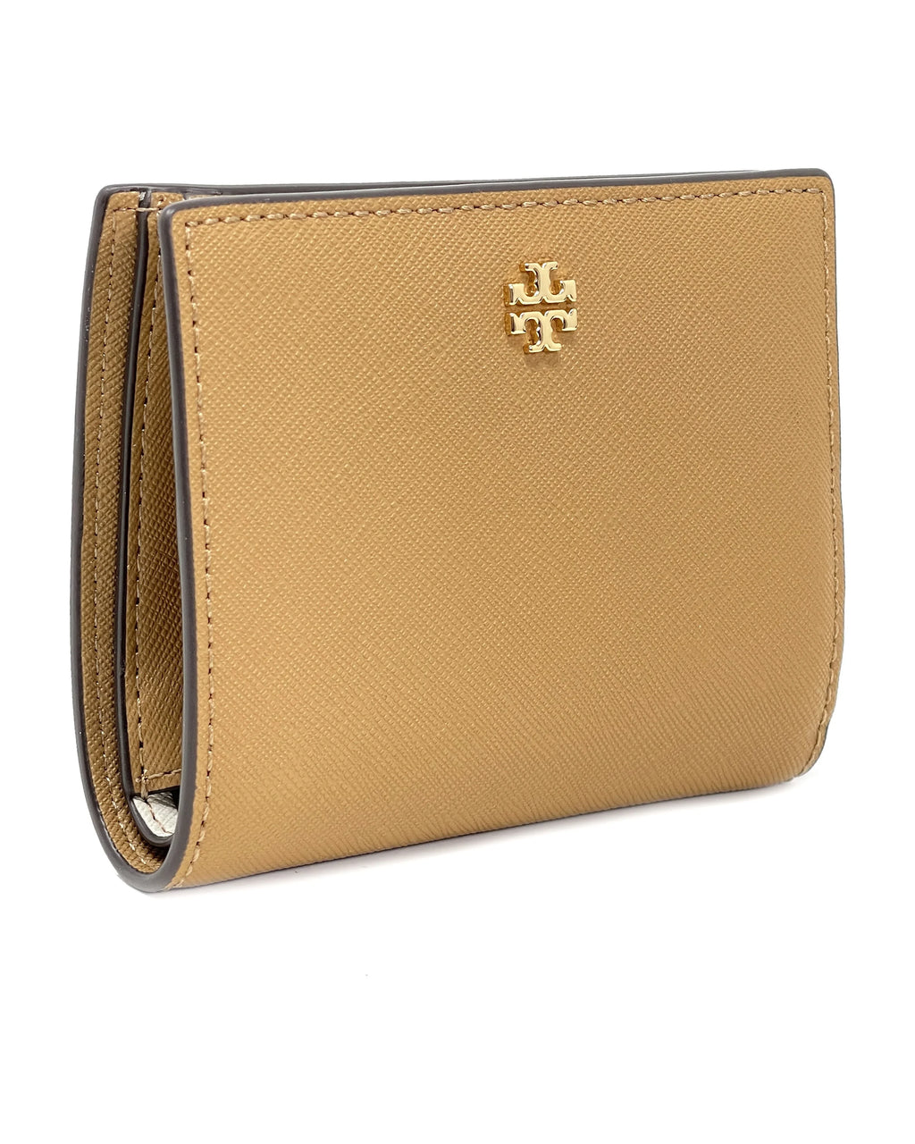 Mini Burch (Tiramisu Saffiano New Emerson Colorblock / Leather Ivory) Wallet Tory