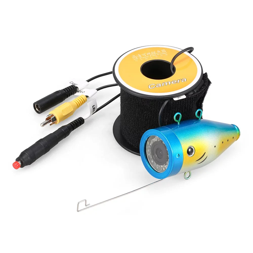 Cable 24 Waterproof Ice 1200TVL Fishing Fish 15m30m50m with Boat Fishing LEDs Accessories Shape Underwater