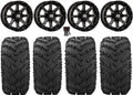 26" Wheels Reptile Teryx Machined High Mule 12" Lifter Tires HL4 Kawasaki
