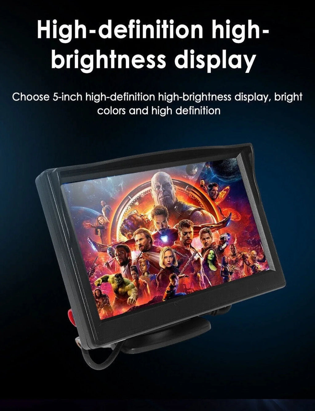 Monitor 5" Night Backup Paddsun Rear Waterproof View Vision Wireless HD Kit Camera Car