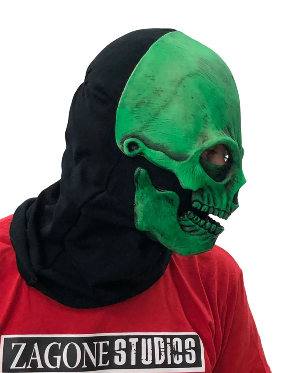 Sock Uv Green Skull Mask