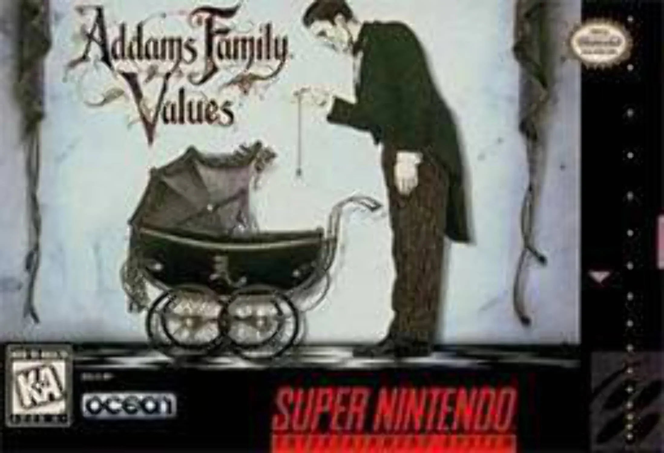 System Ent. Values Cartridge Adam's Family - New Nintendo Super - SNES NTSC/PAL