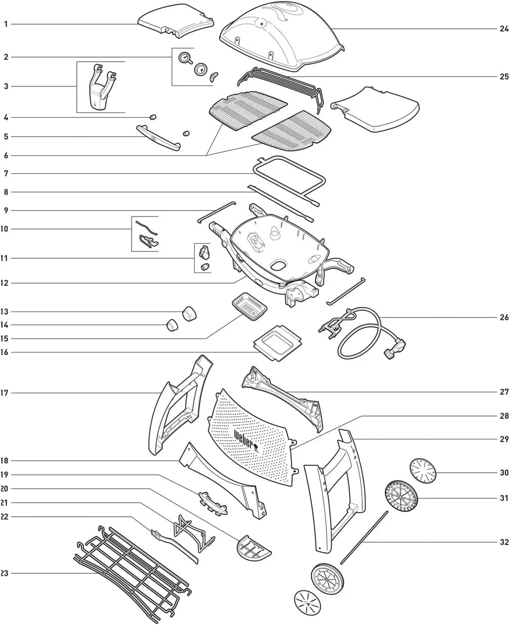 Gas Replacement Kit Weber 80452 Grill Igniter Q320