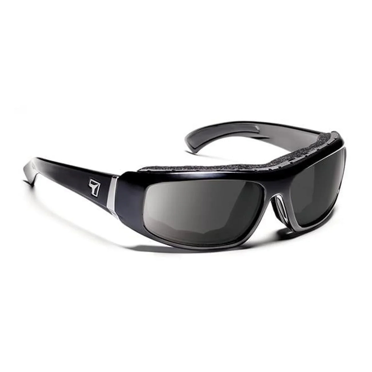 with View Frame Bali Sunglass Sharp Black Glossy Gray