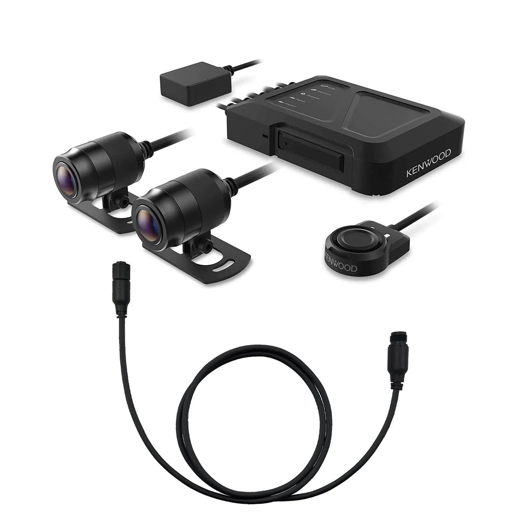 Cam (5m) with a GPS Kenwood Kenwood HD Extensional Motorsports STZ-RFCC500 Cable Dash Camera 16ft with Rear-View and STZ-RF200WD