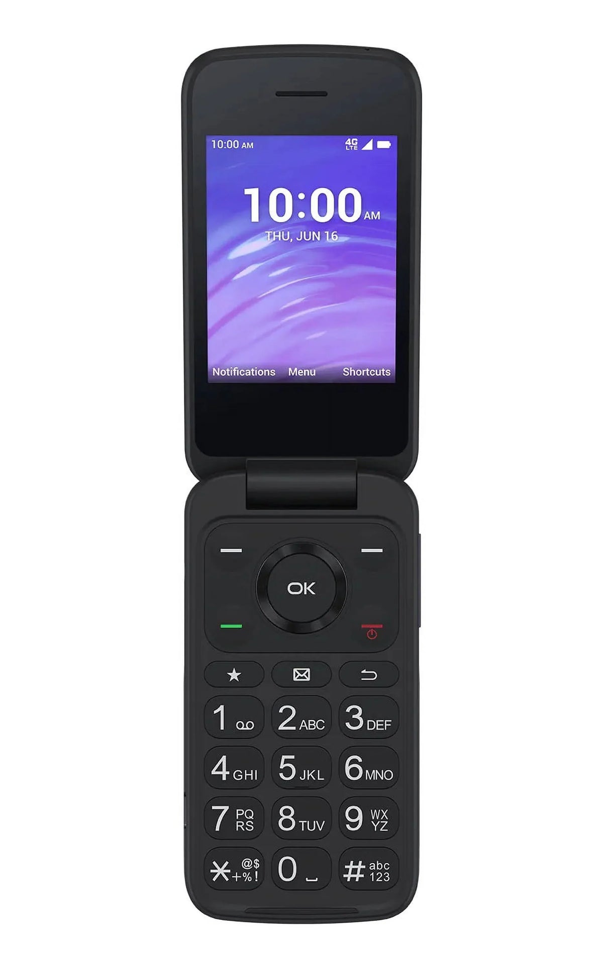 Unlocked), 4G Gray New) 4058L Button TCL (US FLIP (Liike Pre-Owned Cellular Phone Keypad Flip GO Large