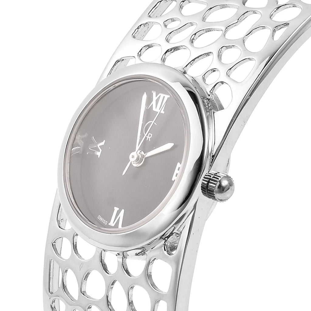 Galley Back Swiss Rachel Bracelet Movement Bangle 7.5 Watch Silver in