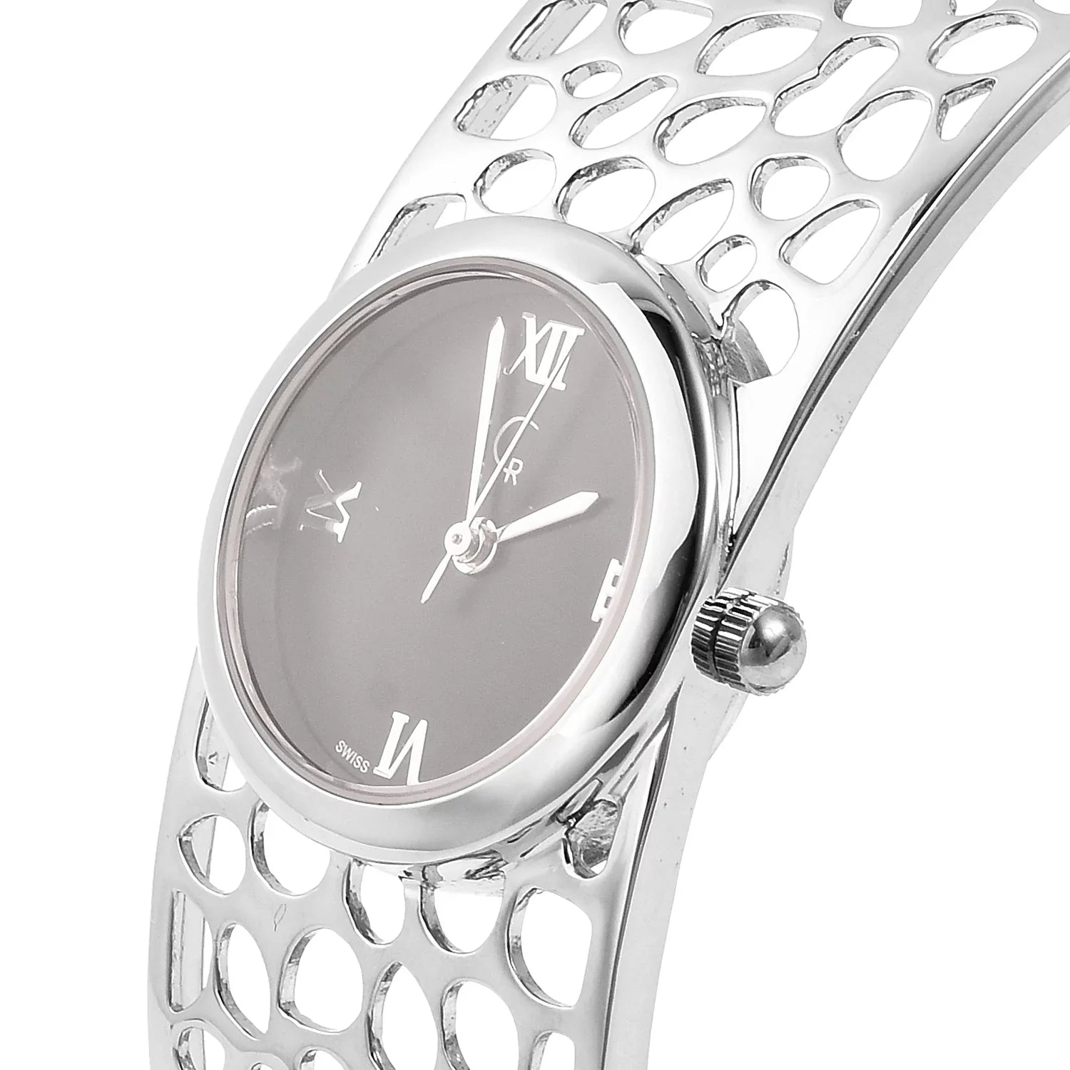 Galley Back Swiss Rachel Bracelet Movement Bangle 7.5 Watch Silver in