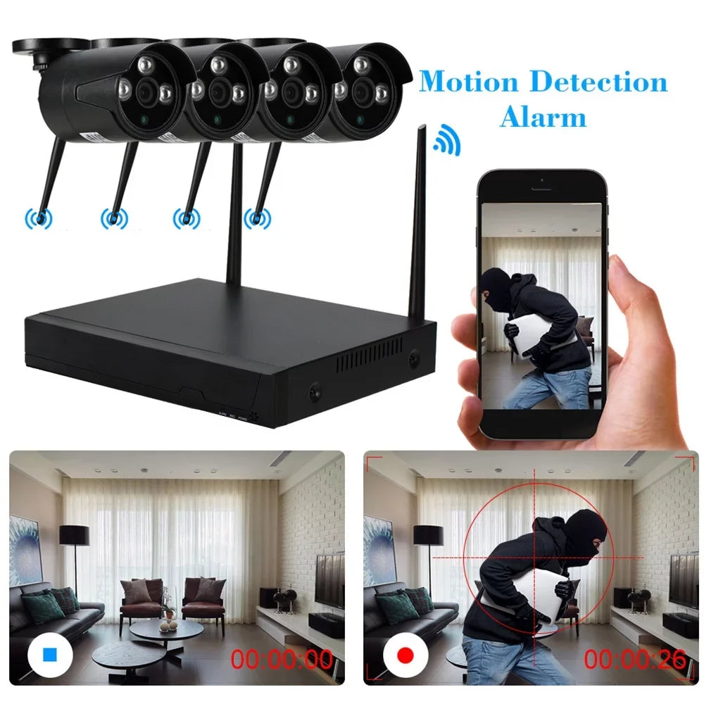 Camera 1080p Waterproof Wifi Kit 1.0mp Wifi Support Ip 4pcs Waterproof Webcam 1080p Nvr Wifi Wifi Wifi P2p 1080p With 4ch Wifi Ip Webcam,Vision Ir-cut Vision P2p 4pcs