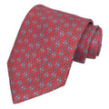 Tie HERMES New) Red Hermes Pre-Owned Men's H (Like