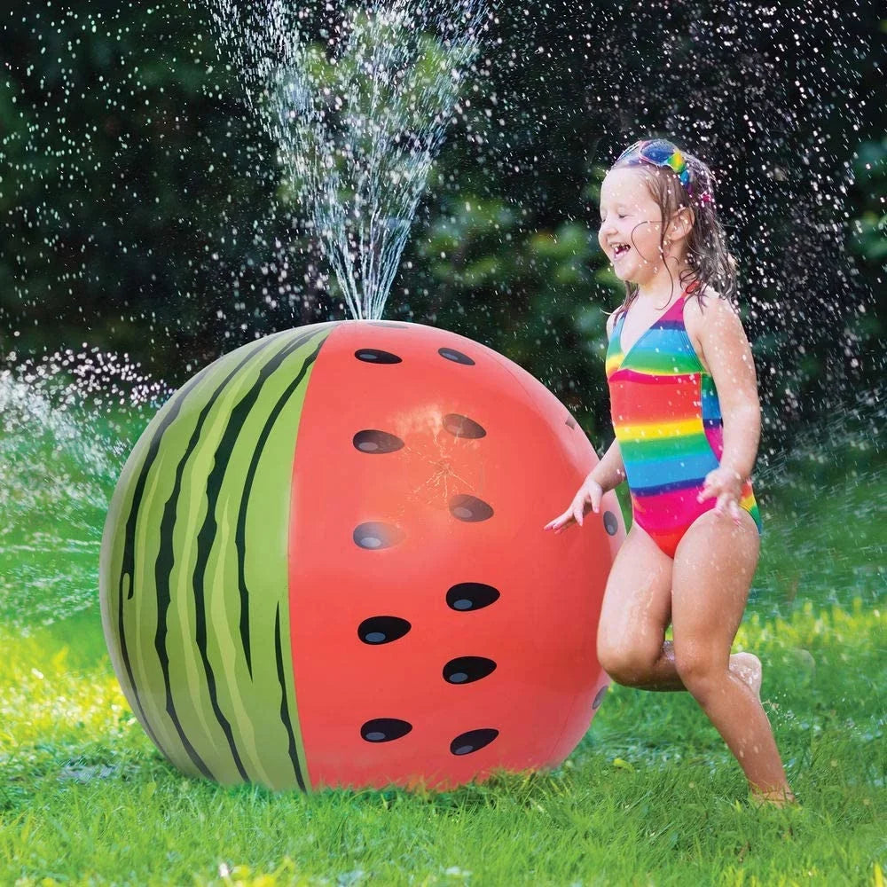 Inflatable Toys Melon Jumbo Intera for Toddlers Mega Sprinkler, Ball Kids 35.5” Watermelon Sprinkler