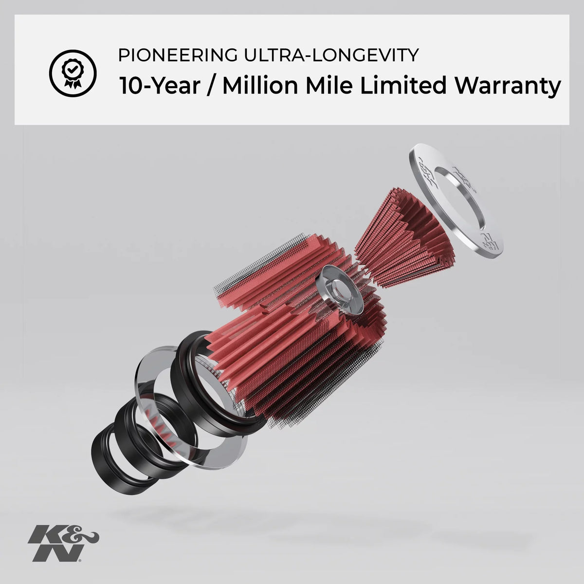 Performance, High Engine Air Filter: Filter, Industrial Replacement Duty: Heavy Premium, Washable, K&N E-3506