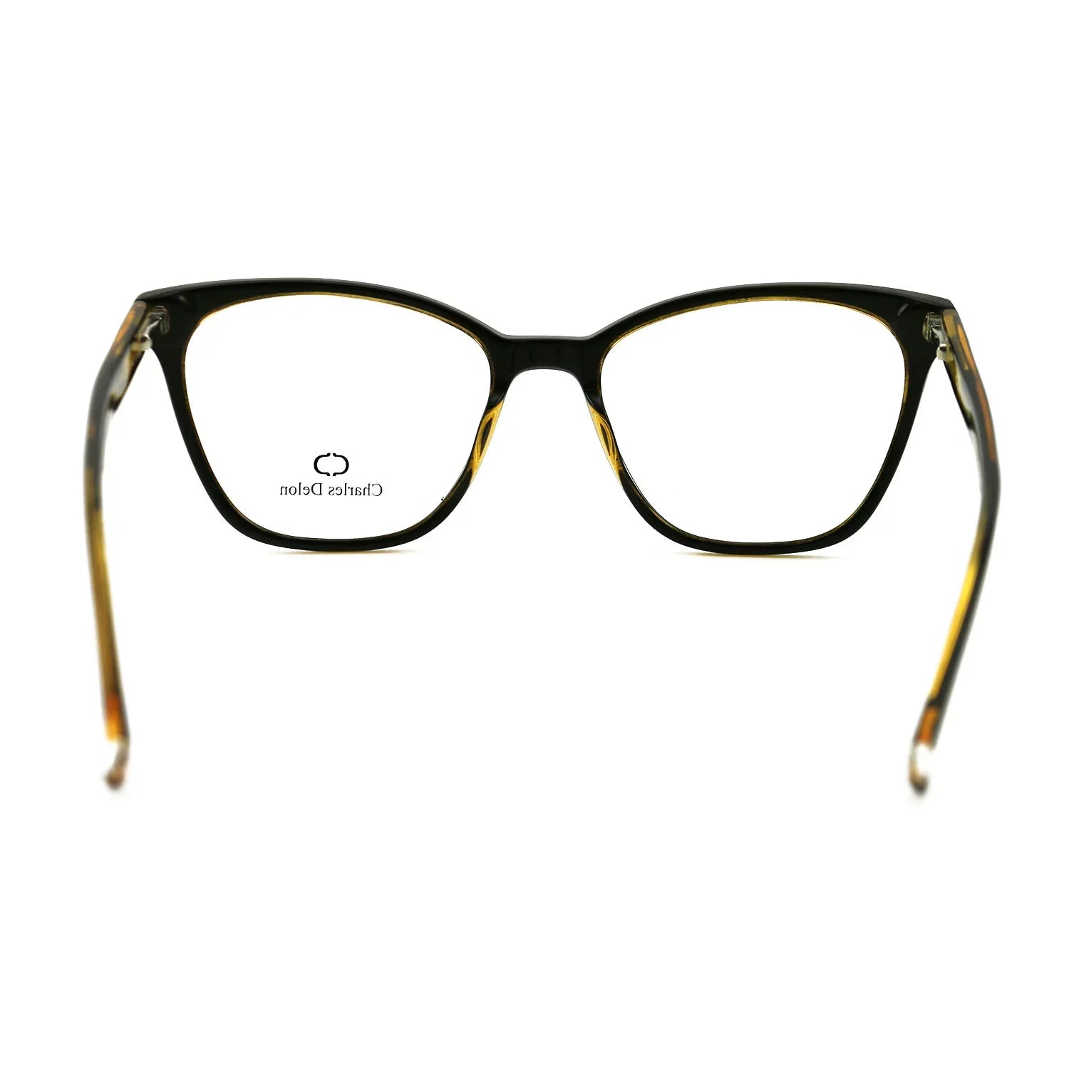Eyeglasses Womens 142 Delon Eye Charles 18 Black/Gold Frames by 54 Cat