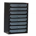 Craftline Duty 8-Drawer Cabinet Sliding Heavy Metal Rack Black
