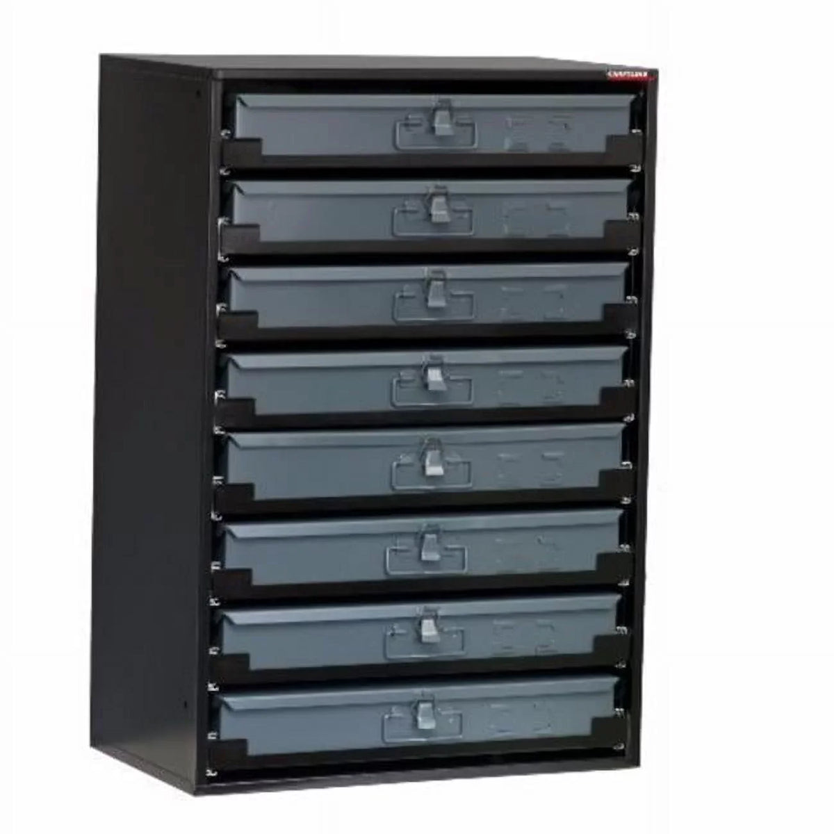 Craftline Duty 8-Drawer Cabinet Sliding Heavy Metal Rack Black