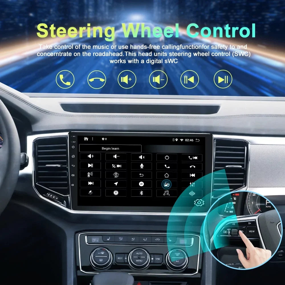 Camera with Head Backup Unit Tacoma Carplay GPS 2016-21 For 13 Toyota N300 4+32GB Android Bluetooth Radio