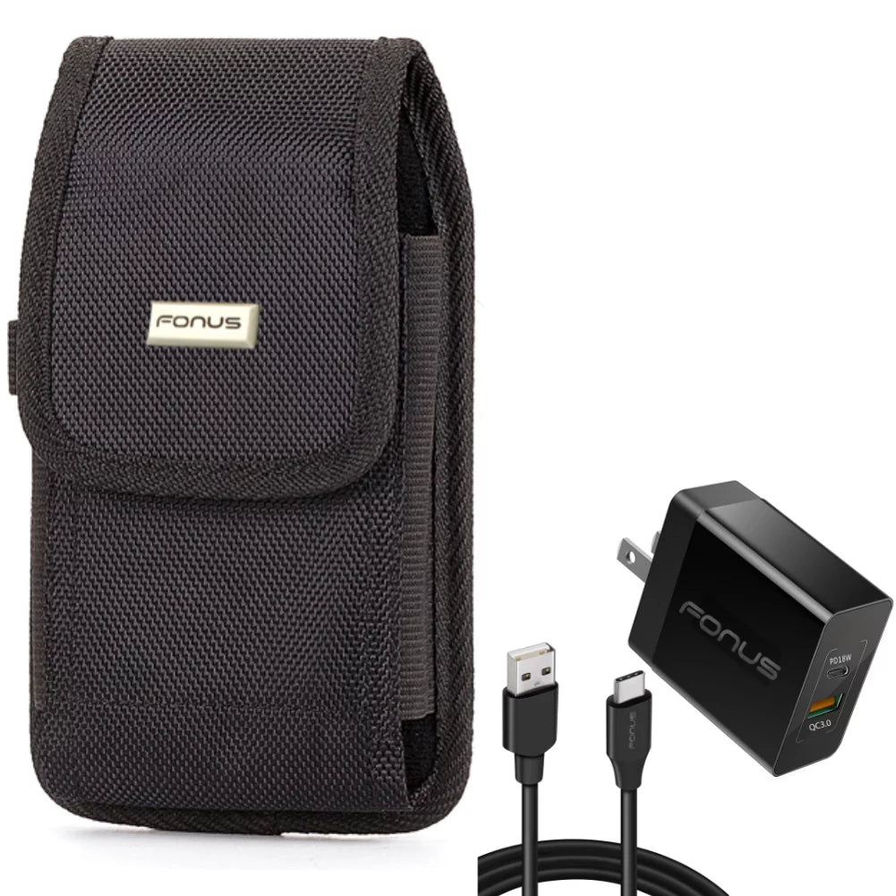 Nokia w Cable G300 Clip 6T, 8, for Nord 6ft X100, Pro, OnePlus Charger N10 N200 7T, Nubia PD N100 G10 5G Type-C Rugged UW 36W Fast Case 5G, - Home Belt Long 6, 9, - Holster RedMagic 5S