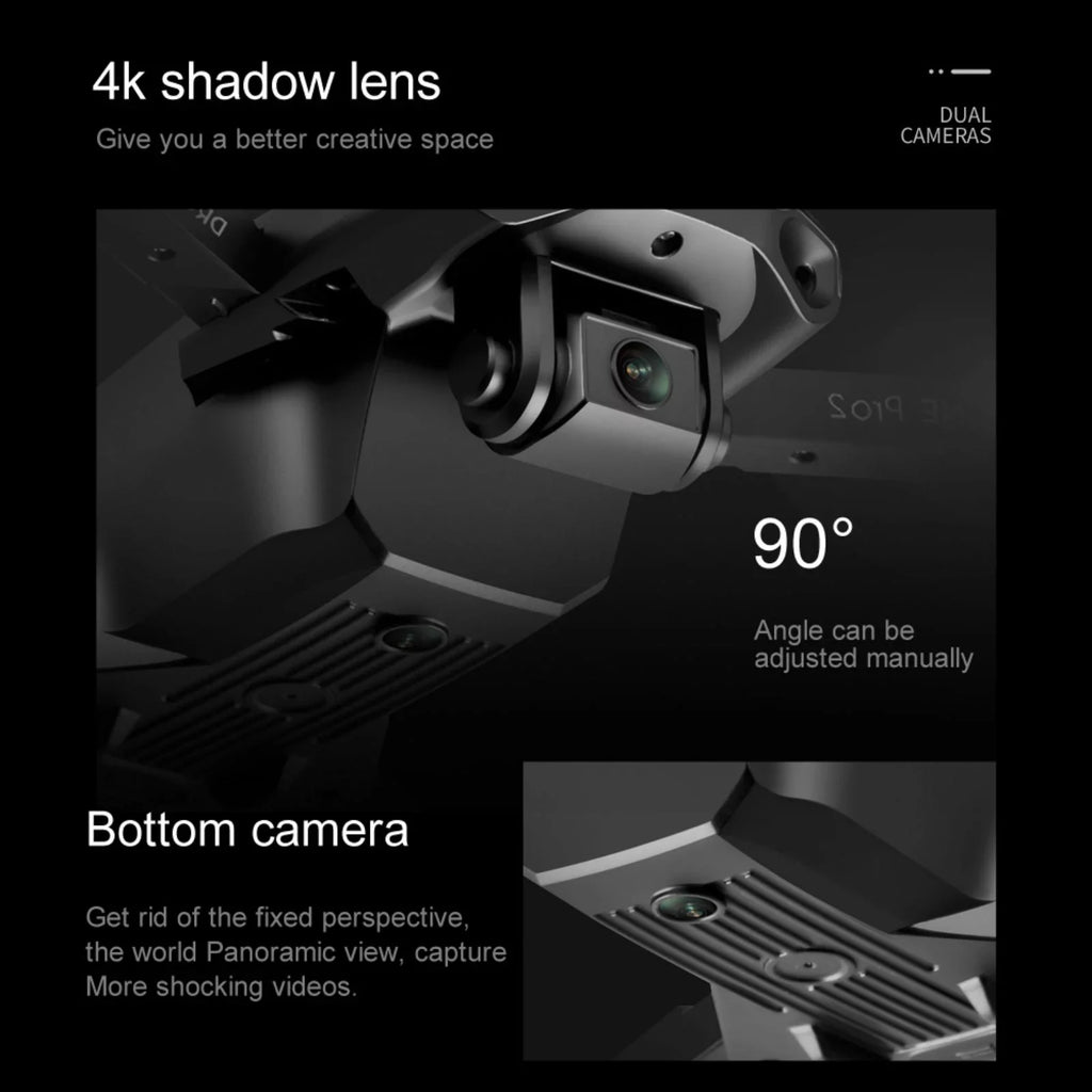 PRO HD Camera Drone GPS RC FPV Foldable Dqacd Drone 2021 E99 WiFi Dual 4K New