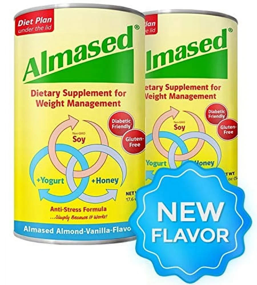 Meal Loss pack) – (2 non-GMO 17.6 Weight shakes oz Almased Powder Replacement Vanilla – Flavor, Gluten-Free,