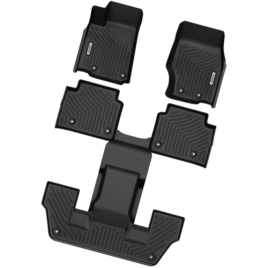 Floor TPE L 2021-2023 All Cherokee Row 3 Ledkingdomus Weather Jeep 2024 Mats Grand For Liner
