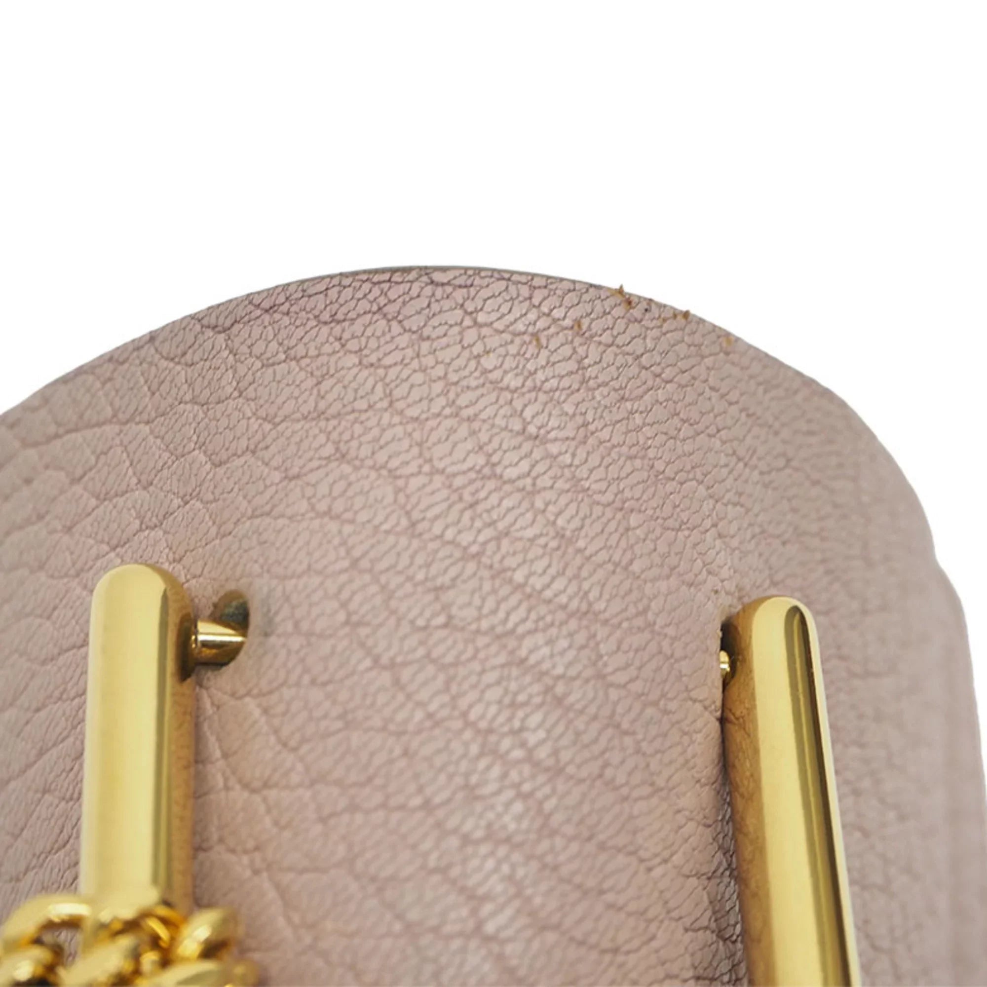 Chloe (Good) Bag Pre-Owned Leather Chain 3S1031-9 Ladies Chloé Drew Shoulder Pink