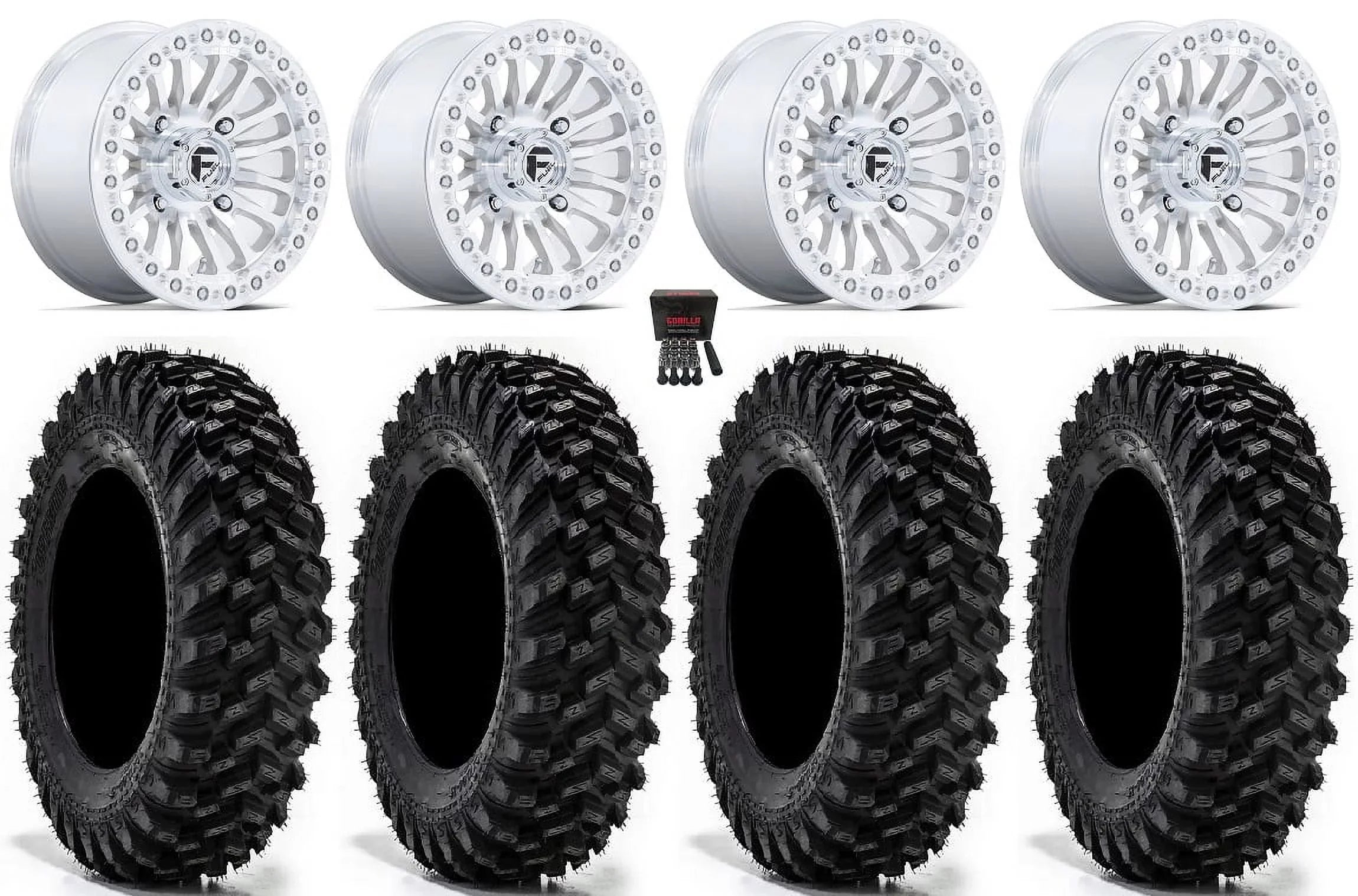 Tires 15" Can-Am 1000 Mh Honda Maverick Rincon Warrior Wheels 35" Talon / / Pioneer Fuel Bdlk X3 XT