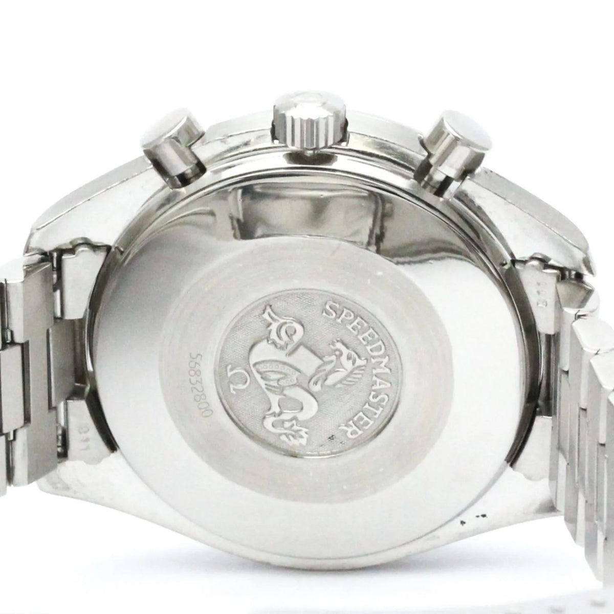 3510.50 Speedmaster (Good) Pre-Owned Polished Steel Mens Automatic Watch BF565452 OMEGA