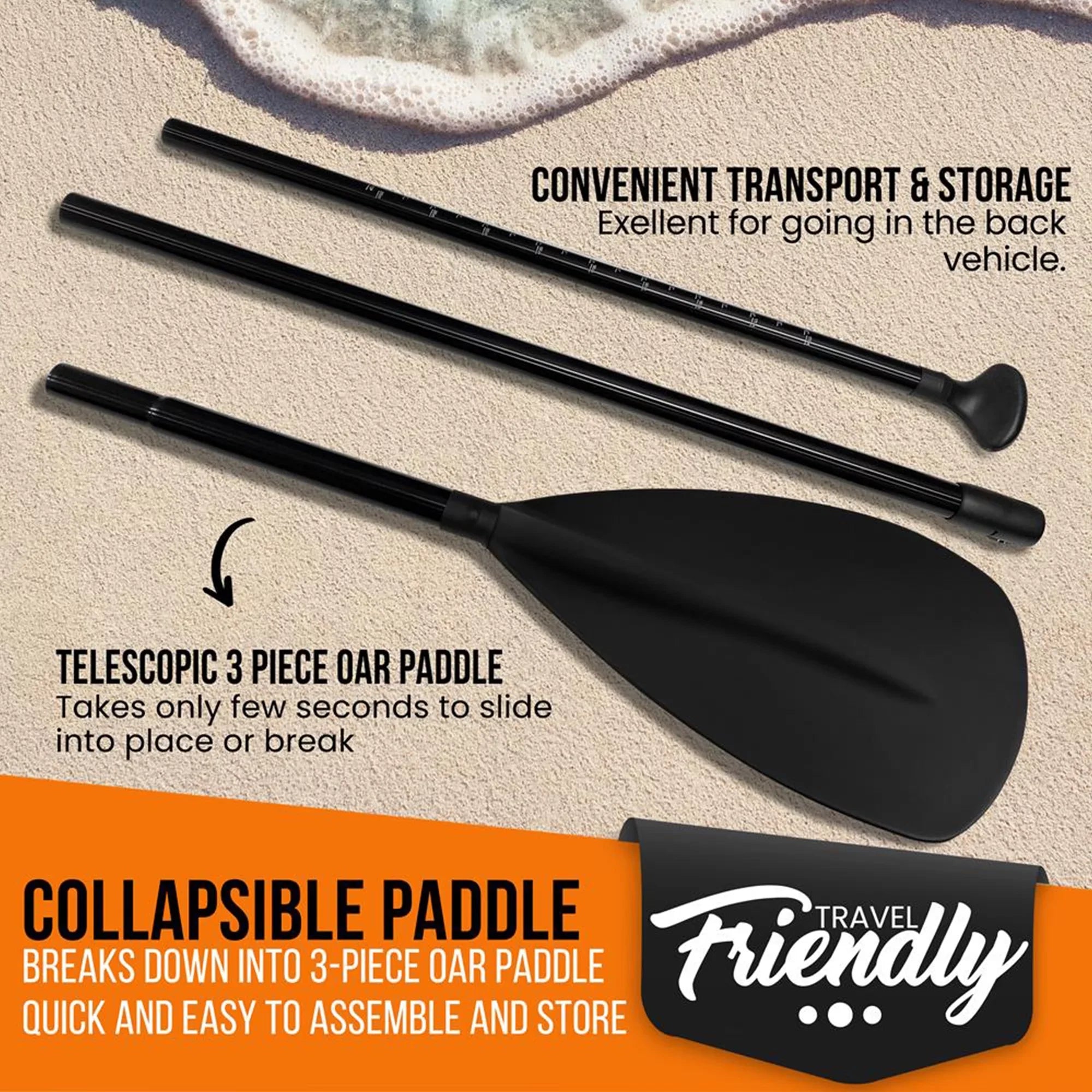 Up Oar Adjustable Paddle Stand Height Universal Serenelife with Boards for