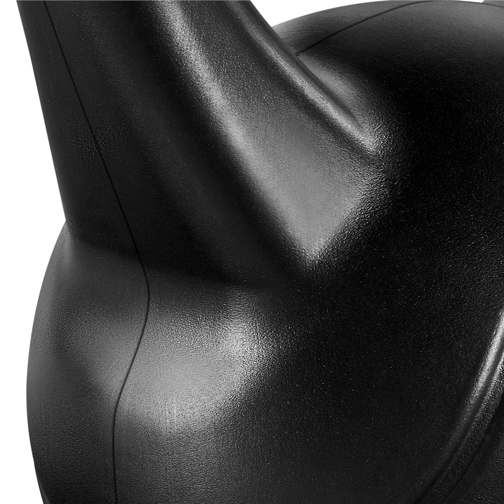 Home, Lbs. Coated HDPE Black 35 Workout, Easyfashion for Fitness and Kettlebells Gym