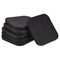 Mat Equipment Reduction, Pack Exercise Sound Floor Mat-3.9"x3.9" Black Treadmill 6 Protection Uxcell for