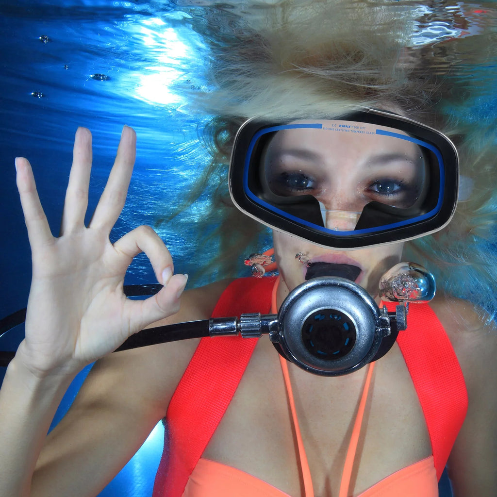 for Diving Tempered Snorkeling Glass - Mask Mask Molding and Hanway Mask-Blue – Goggles Adjustable Adva Silicone – Swimming Professional Snorkel Buckle Diving Scuba