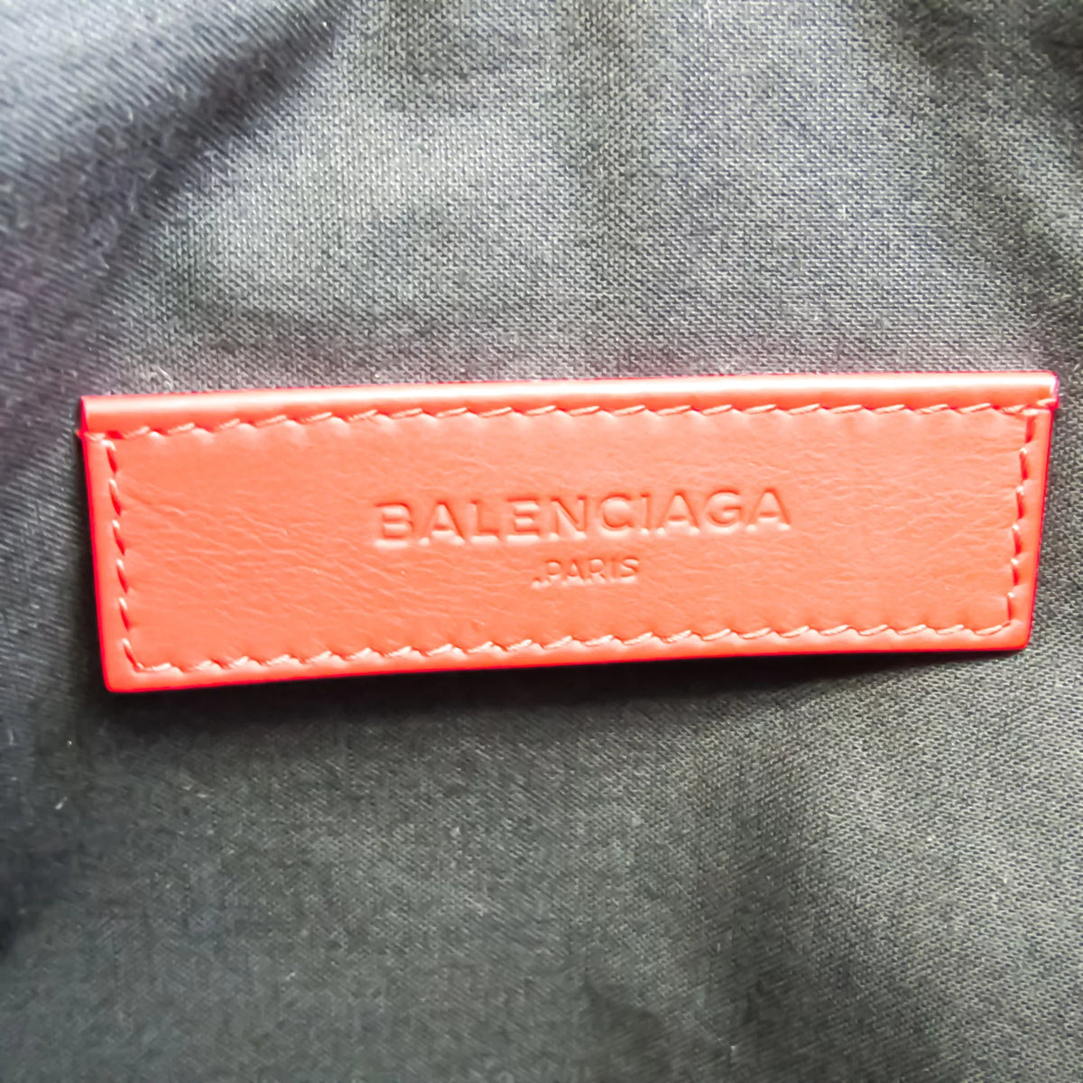 Color Pre-Owned Clutch 273022 Balenciaga (Good) Leather Women's Bag Red