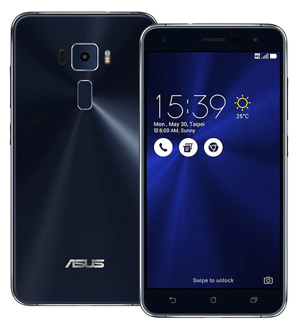 Phone Octa-Core Camera - 4G (International Black w/ Sapphire Asus Unlocked Version) 3 GSM 16MP 32GB Android ZE520KL LTE Zenfone