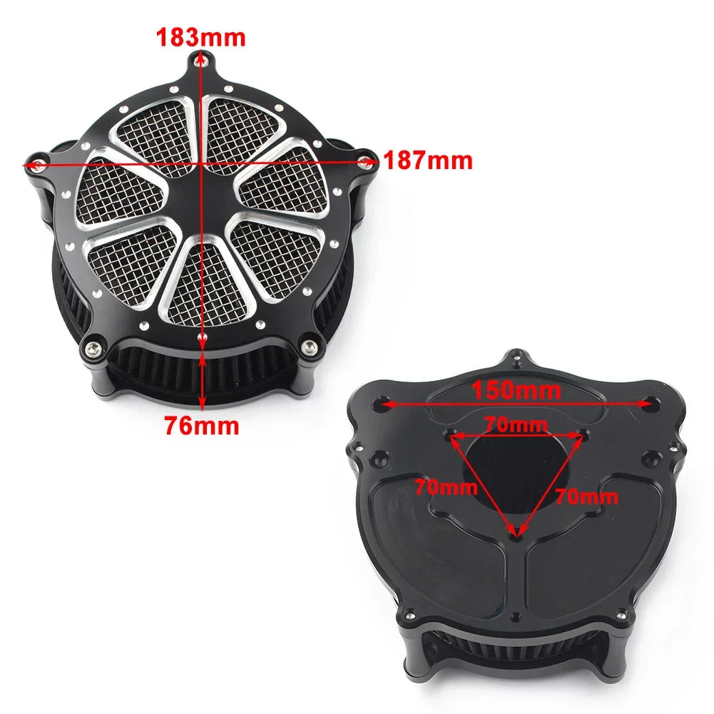 Air - Cleaner Street ouring for Filter Glide 2016 Intake Road Harley 2008 CNC NS
