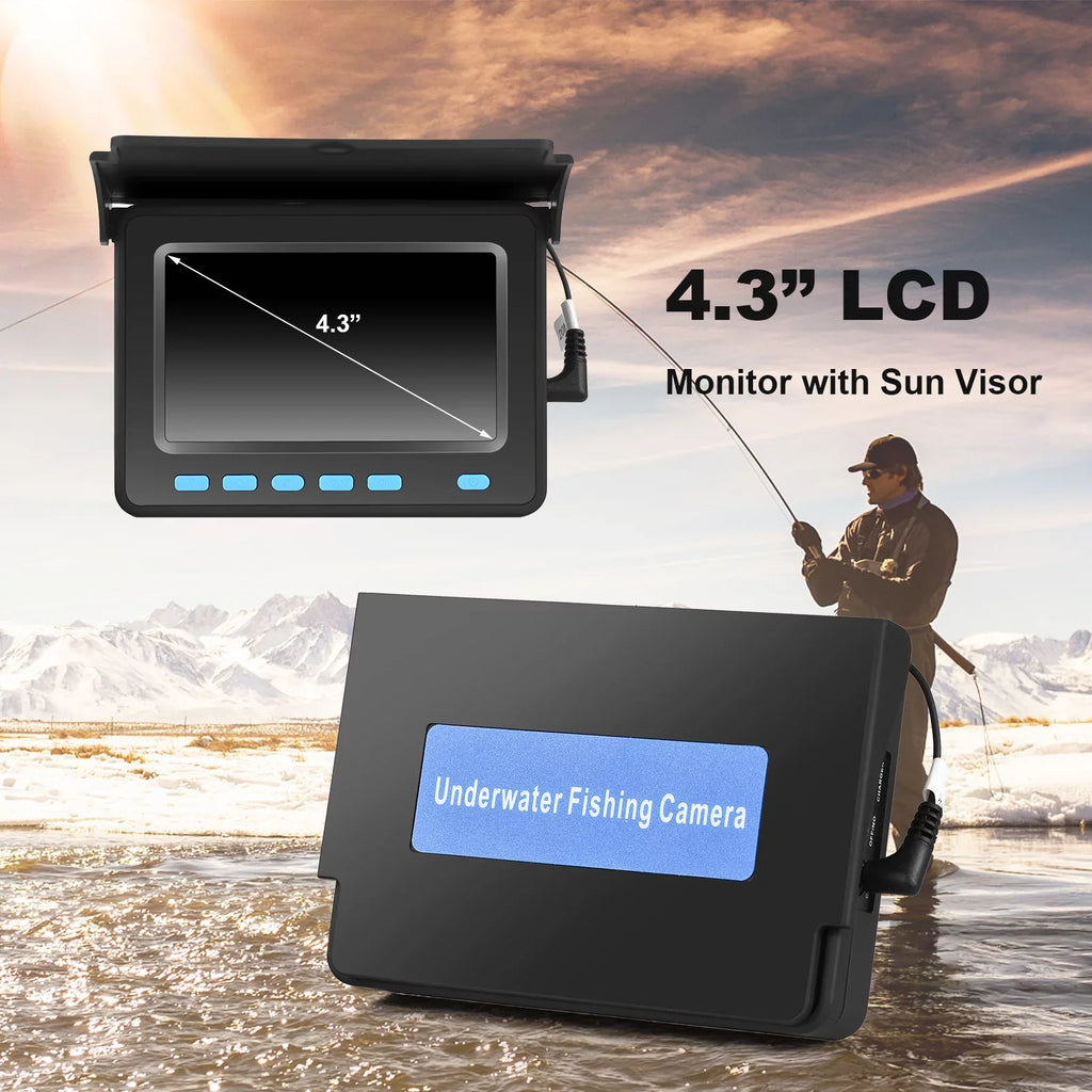 Waterproof Fish 140° Angle Underwater LCD Wide Finder Fishing Camera