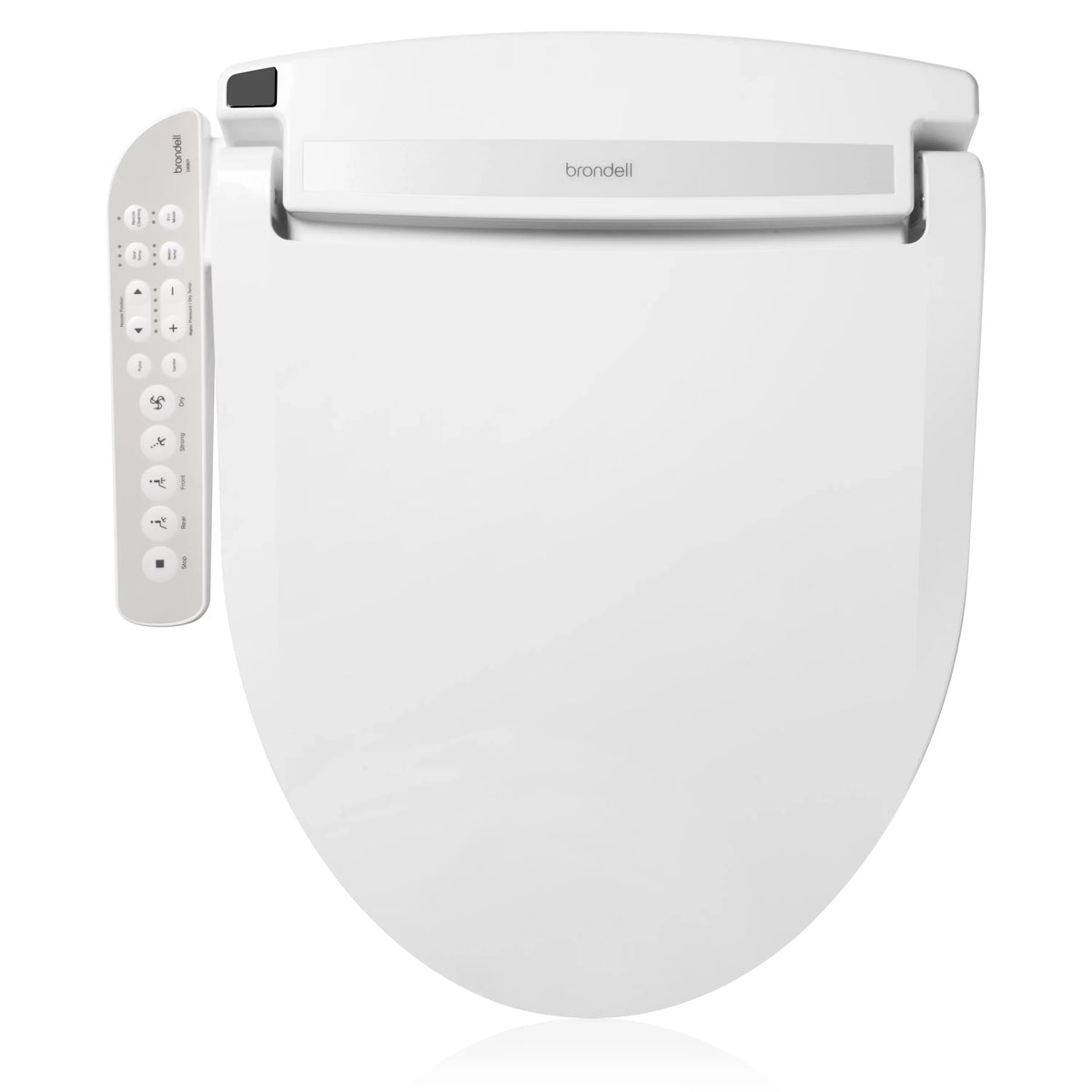 Select Seat and DR801 Warm Dryer Air with Brondell Swash White Deodorizer, Round Bidet Sidearm