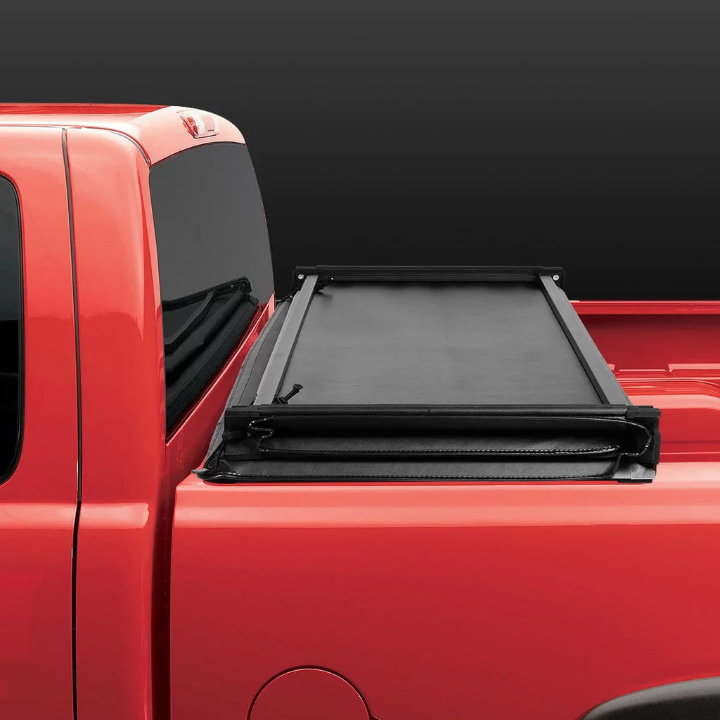 For TTC-TRISOFT-045 Nissan Trunk Tonneau Soft Frontier -Fold Cover Bed 5' Top 2021 Adjustable to 2005 DNA Tri Motoring Fleetside