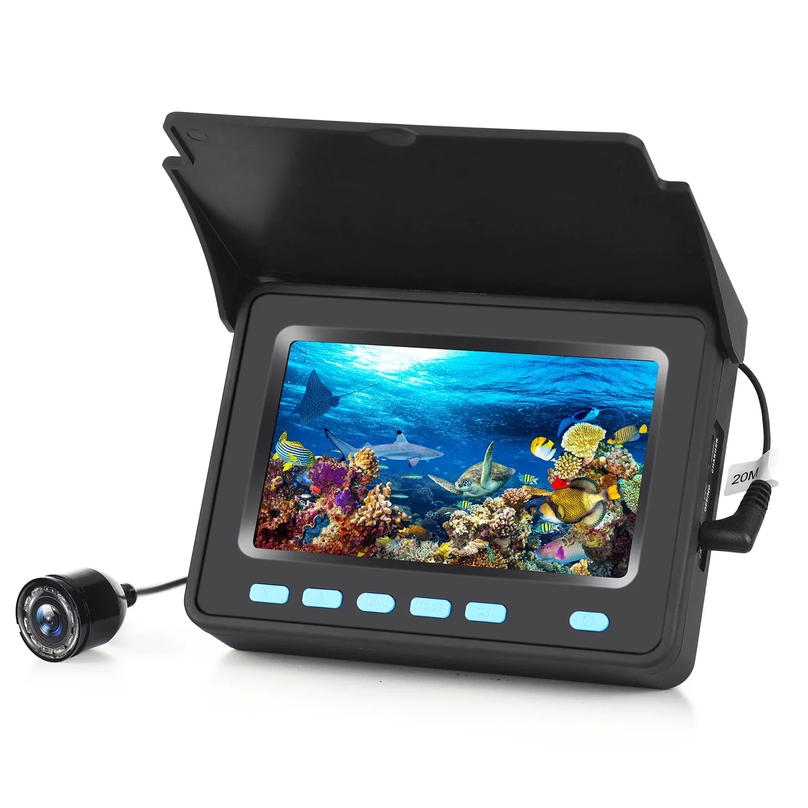 Waterproof Fish 140° Angle Underwater LCD Wide Finder Fishing Camera