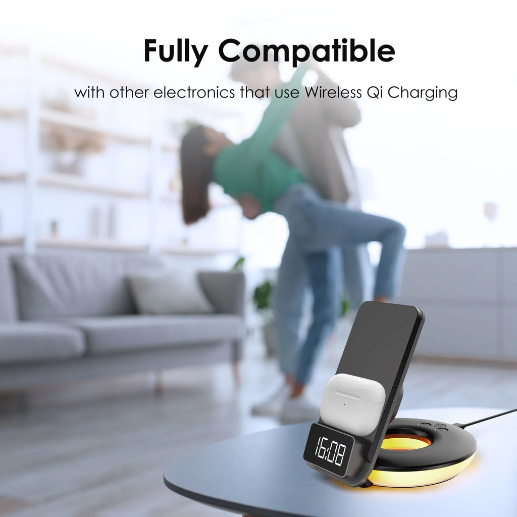 Wireless 3-in-1 Lamps Black Rexing Control, Station, - Charging RS7 Touch Table-Desk