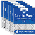 Pack Filters 12 MERV 16x25x1 (15_1/2x24_1/2) 6 Air Pleated