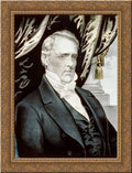 Gold Ives Framed and Ornate Wood Canvas Art by Currier 24x18 Buchanan James