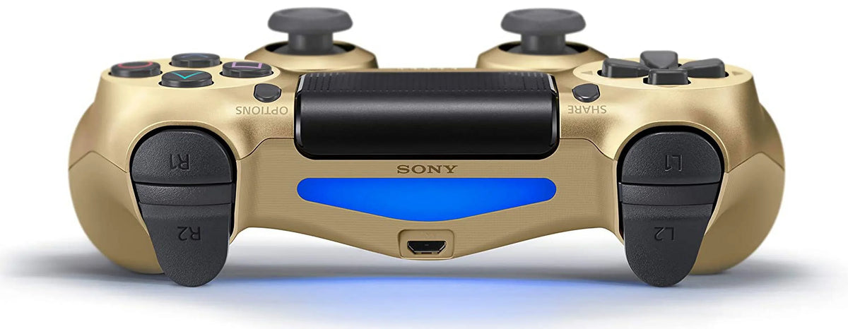 PS4 Controller + For Dual Chatpad Controller for Console New) Shock Gold Like BOLT Pre-Owned (Refurbished: Wireless Gaming Black Bundle. Sony AXTION PS4