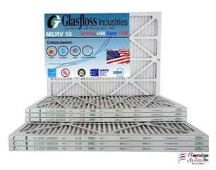 USA Filter MERV 23.5 Furnace in Size: Air -Qty:12 - x (Actual Glasfloss inch) Made - 24x28x1 - 27.5x7/8 10