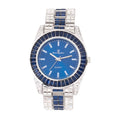 Raymond Crysal The Colorful Bling'ed and of Charles ST10377S Blue Down - Jet Wrist Clear with Bust Flawless Watch Newest Lotta Timepiece Baquettes! Whitest and The Out on