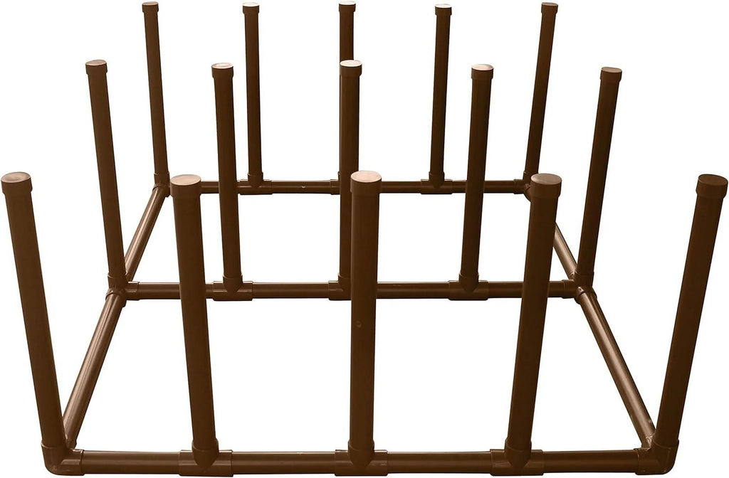Rack for Floats, Bar Noodles, Organizer and L (Brown) Brown (61" Storage Poolside 26.5" H), 12 Paddles, x Float QIXIAN Towels, Raft Style x 44" - 664413 W Surfboards,